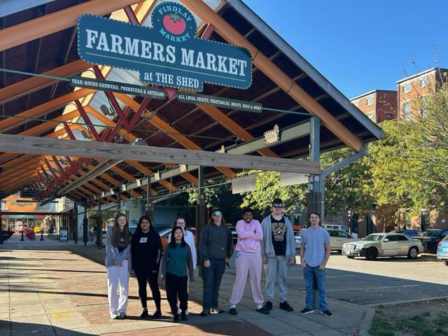 A group of Little Miami School District Agricultural Pre-Apprenticeship students visit the Findlay Market Farmers Market in Cincinnati, Ohio. (Photo courtesy of Dustin Goldie)