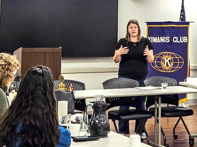 Blogger Katie Pratt said for several years, the local Rotary and Kiwanis clubs have invited her in as a guest speaker. What started as a request to talk about farming in general has now become specific asks to address specific topics. (DTN/Progressive Farmer photo courtesy of Katie Pratt)